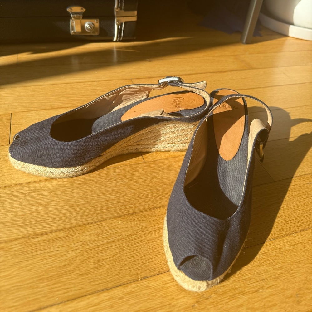 Castaner - Open Toe Wedge Espadrilles (Mid Heel) [SIZE 41]